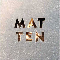 Schriftzug Matten auf Metallplatte